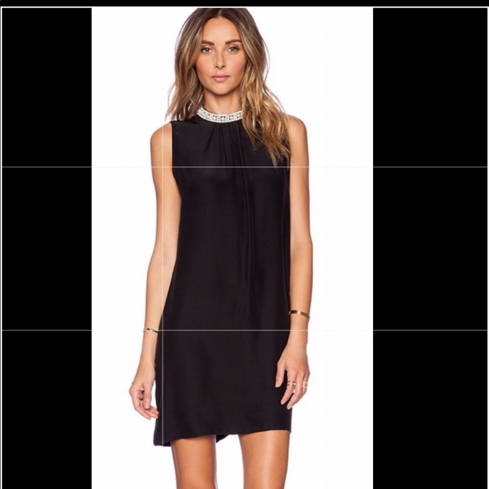 Amanda Uprichard silk Ophelia dress Black size S